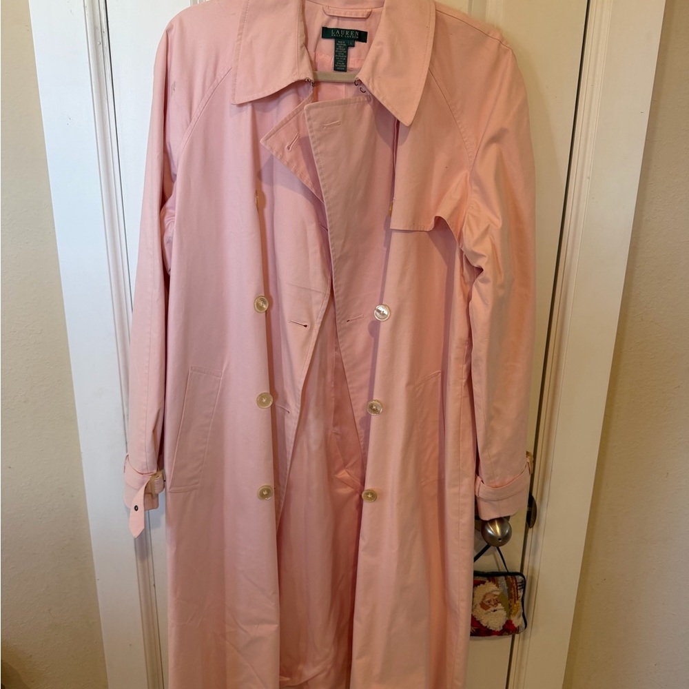 Ralph Lauren Light Pink Trench Coat
